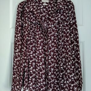 ba&sh burgundy blouse